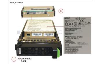 Fujitsu FUJ:CA07670-E753 DX S3 MLC SSD 2.5\' 1.6TB SAS3
