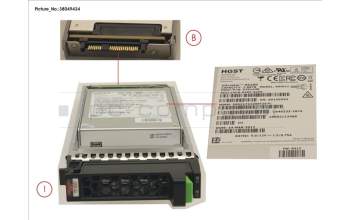 Fujitsu FUJ:CA07670-E897 DX1/200S3 MLC SSD SAS 7.68TB 12G 2.5 X1