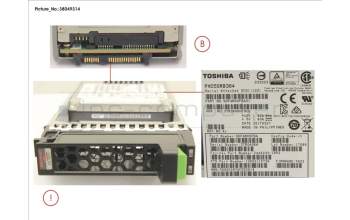 Fujitsu FUJ:CA07670-E906 DXS3 MLC SSD SAS 3.84TB 12G 2.5 X1