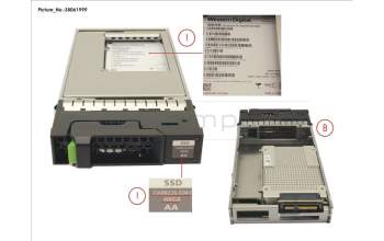 Fujitsu FUJ:CA08226-E041 DX S3/S4 SSD SAS 3.5\" 400GB DWPD10 12G