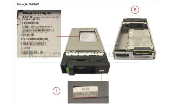 Fujitsu FUJ:CA08226-E046 DX S3/S4 SSD SAS 3.5\" 3.84TB DWPD1 12G