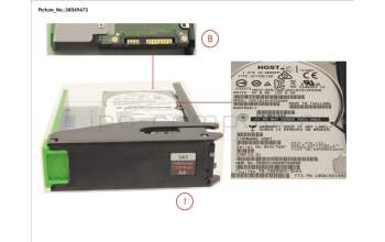 Fujitsu FUJ:CA08226-E394 DX S4 HDDE HD DRIVE 1,2TB 10K