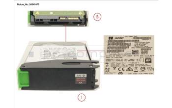 Fujitsu FUJ:CA08226-E447 DX S4 HDDE HD DRIVE 10TB 7.2K AF