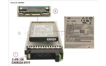 Fujitsu FUJ:CA08226-E979 DX S3/S4 HD DRIVE 2.5\' 2.4TB 10K