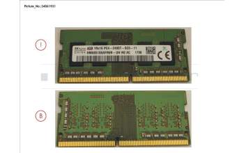 Fujitsu FUJ:CA46212-5630 MEMORY 4GB DDR4