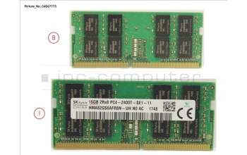 Fujitsu FUJ:CA46212-5720 MEMORY 16GB DDR4