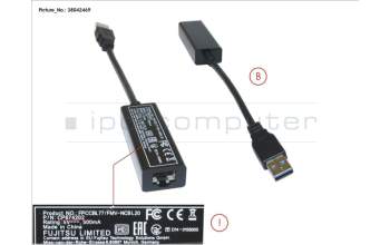 Fujitsu FUJ:CP674202-XX CABLE, LAN ADAPTER (USB TO LAN)
