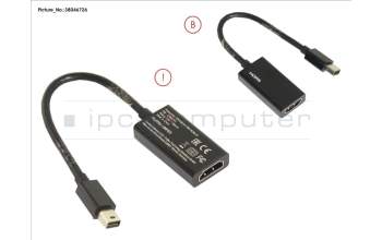 Fujitsu FUJ:CP697371-XX CABLE, HDMI ADAPTER (MINI DP TO HDMI)