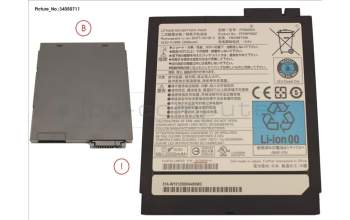 Fujitsu FUJ:CP709256-XX -BT- 2ND BATTERY PACK (6 CELLS) 2600MAH