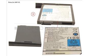 Fujitsu -BT- 2ND BATTERY UNIT (6 CELLS) 2600MAH für Fujitsu Celsius H770