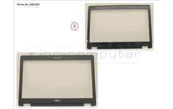 Fujitsu LCD FRONT COVER (FOR HD W/ MIC) für Fujitsu LifeBook U728
