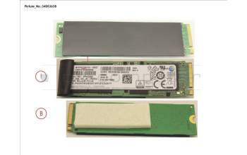 Fujitsu FUJ:CP733531-XX SSD PCIE M.2 2280 256GB(FDE)W/RUBBER