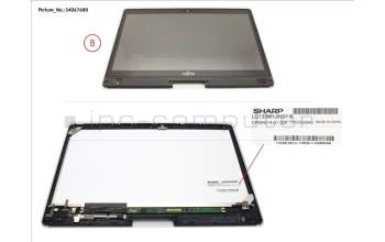Fujitsu FUJ:CP753571-XX LCD ASSY, AG INCL. TP AND DIGITIZER