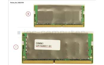 Fujitsu FUJ:CP753627-XX MEMORY 4GB DDR4-2400