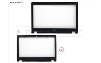 Fujitsu LCD FRONT COVER (FHD FOR MIC) für Fujitsu LifeBook E458