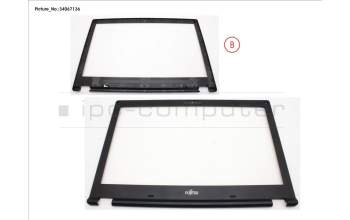 Fujitsu LCD FRONT COVER (HD FOR CAM/MIC) für Fujitsu LifeBook E458