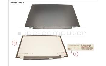 Fujitsu FUJ:CP756508-XX LCD PANEL AG, W/ RUBBER (EDP, FHD)