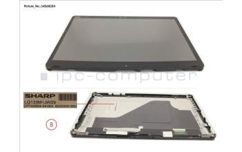 Fujitsu FUJ:CP757236-XX LCD ASSY,AG INCL.TP AND DIGI NO SC(WWAN)