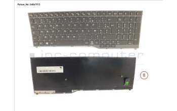 Fujitsu FUJ:CP757765-XX KEYBOARD 10KEY BLACK W/O TS FRANCE