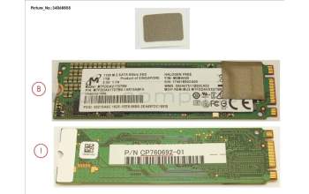 Fujitsu FUJ:CP760692-XX SSD M.2 2280 1TB (OPAL) W/RUBBER