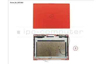 Fujitsu FUJ:CP775919-XX LCD BACK COVER RED TOUCH