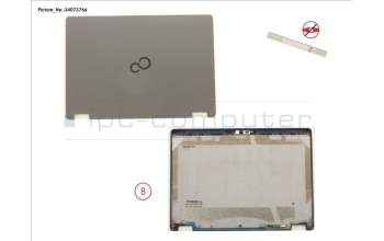 Fujitsu FUJ:CP776370-XX LCD BACK COVER ASSY (FOR HD,W/MIC)