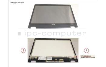 Fujitsu FUJ:CP776375-XX LCD ASSY HD, AG INCL.TOUCHPANEL