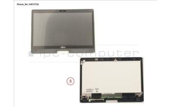 Fujitsu FUJ:CP776442-XX LCD ASSY FOR REARCAM, AG INCL.TP AND DIG