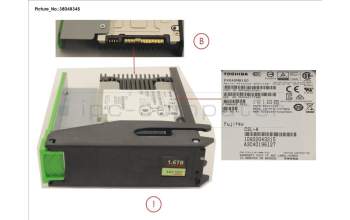 Fujitsu FUJ:JX602-SSD-1-6TB JX60 S2 MLC SSD 1.6TB 10DWPD SPARE