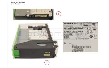 Fujitsu FUJ:JX602-SSD-960-3 JX60 S2 MLC SSD 960GB 3DWPD SPARE