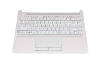 HP 14-cf0000 Original Tastatur inkl. Topcase DE (deutsch) weiß/weiß