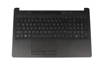 HP 15-da1000 Original Tastatur inkl. Topcase DE (deutsch) schwarz/schwarz (Rautenmuster)