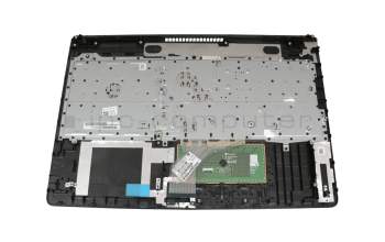 HP 15-da1000 Tastatur inkl. Topcase DE (deutsch) schwarz/schwarz (gebürstete Metalloptik)