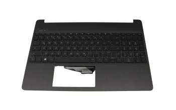 HP 15s-fq0000 Original Tastatur inkl. Topcase DE (deutsch) schwarz/schwarz mit Backlight