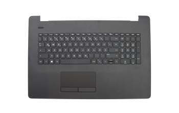 HP 17-bs100 Original Tastatur inkl. Topcase DE (deutsch) schwarz/schwarz mit grobem Muster