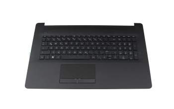 HP 17-by1000 Original Tastatur inkl. Topcase DE (deutsch) schwarz/schwarz (mit TP/DVD, Oberflächenstruktur \"Diamond\")