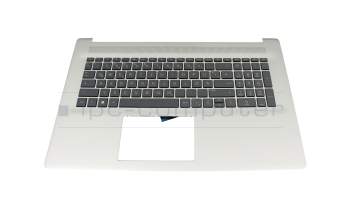 HP 17-cp3000 Original Tastatur inkl. Topcase DE (deutsch) grau/silber