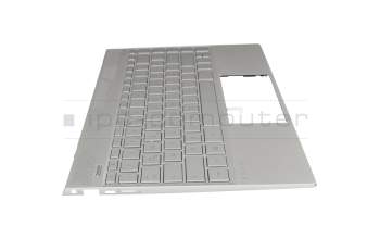 HP Envy 13-ah0100 Original Tastatur inkl. Topcase DE (deutsch) silber/silber mit Backlight