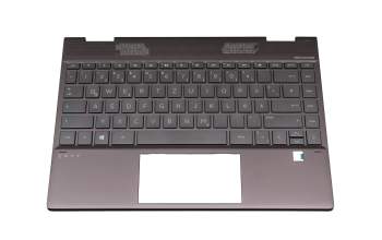 HP Envy x360 13-ar0600 Original Tastatur inkl. Topcase DE (deutsch) grau/grau mit Backlight