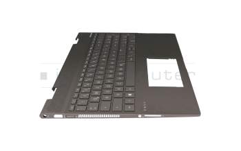 HP Envy x360 15-cn0200 Original Tastatur inkl. Topcase DE (deutsch) schwarz/schwarz mit Backlight