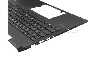 HP Envy x360 15-es0000 Original Tastatur inkl. Topcase DE (deutsch) schwarz/schwarz mit Backlight (RTX-Grafikkarte)