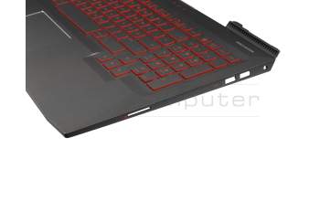 HP Omen 15-ce000 Original Tastatur inkl. Topcase DE (deutsch) schwarz/schwarz mit Backlight