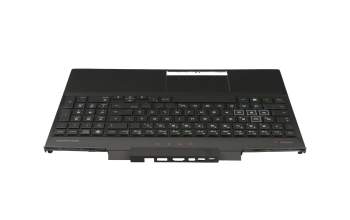 HP Omen 15-dc1000 Original Tastatur inkl. Topcase DE (deutsch) schwarz/schwarz mit Backlight