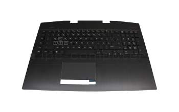 HP Omen 17-cb0000 Original Tastatur inkl. Topcase DE (deutsch) schwarz/schwarz mit Backlight