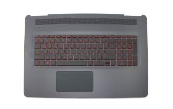 HP Omen 17-w000 Original Tastatur inkl. Topcase DE (deutsch) schwarz/schwarz mit Backlight