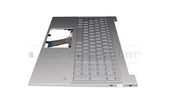 HP Pavilion 15-eg3000 Original Tastatur inkl. Topcase DE (deutsch) silber/silber mit Backlight