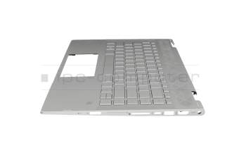 HP Pavilion x360 14-cd1500 Original Tastatur inkl. Topcase DE (deutsch) silber/silber mit Backlight