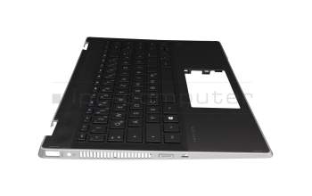 HP Pavilion x360 14-dh0000 Original Tastatur inkl. Topcase DE (deutsch) schwarz/schwarz mit Backlight