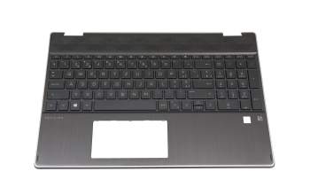 HP Pavilion x360 15-dq0400 Original Tastatur inkl. Topcase CH (schweiz) schwarz/schwarz mit Backlight