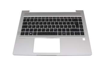 HP ProBook 440 G6 Original Tastatur inkl. Topcase DE (deutsch) schwarz/silber mit Backlight (Heatshield)